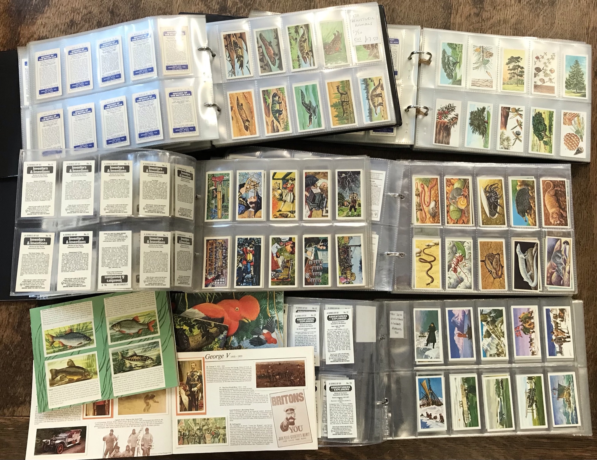 Brooke Bond Tea, 68 Full Sets, varied subjects, 4 stuck in albums, VGC, heavy item buyer collects