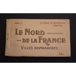 Le Nord de la France - 'Villes Bombardees' Postcard booklet set Series No.17 Guerre Europeenne