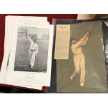 1905 Worcestershire Mr R E Foster, fine colour print of this batsman, Highest Test Score 287 by