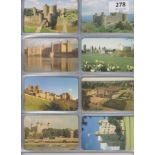 Fax-Pax Castles & Houses of the UK full set x 72 cards, inc.. Blickling Hall Norfolk, Audley End
