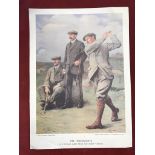 Golf A print of Clement Flower, The Great Triumvirate, Flower painted the Triumvirate in 1913