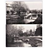 Gloucestershire Lower Slaughter very fine RP postcards from across the river Frank Pader Series