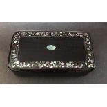 ladies vanity box - a decorative art deco lacquered papier-mâché decorative box with opalescent