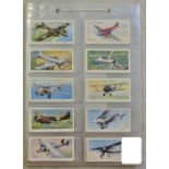 John Player & Sons 9 Full Sets. Good to very good condition, including Aeroplanes (Civil), Napoleon,