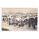 Canada 1905 Elevated Panoramic view Fort Francis, Int Falls, Minneapolis extensive industrial