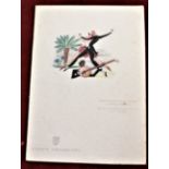 Lloyd Triestino 1930 Concert Programme Art Deco colour folder "SS Gange" very fine and beautiful