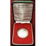 Hungary 1966 Hungarian Freedom Silver Proof Essai, tenth anniversary of the Revolution in original