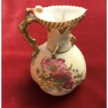 Royal Worcester 1903 Ewer 4" Blush Ivory Reg 167140