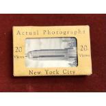20 "Actual Photographs" of New York City From the 1930s or '40s, a souvenir box set of images of