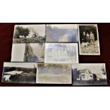 British Colombia batch of good RP Postcards (8) circa 1915 horse and trap etc