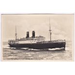 Shipping Lloyd Tristino Line RP postcard of SS Gange, very fine postcard