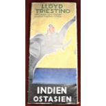 Lloyd Triestino Indian Ostasien 1932 Travel Brochure Luxus Express, Linien, Motorschiff "Victoria"