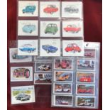 Candy Gum Auto Sprint 1st Series (53 cards) 1975 & Golden Era Cars, Micro Bubble Cars 2000. Full