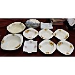Chinaware Dishes and bowls including Alfred Meakin bowls with floral designs (5), Crown