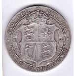 1909 Edward VII Halfcrown, good fine