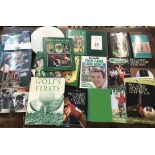 Golf books (29) a large quantity of Golfing books and magazines. Including Golf's Book of Firsts