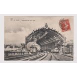 Railway Dijon, panoramic view of the station, used 1918, activity. Pub RG Dijon