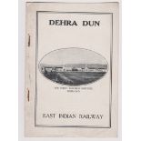 India Dehra Dun, 1920s East Indian Railway brochure featuring the New Forest Research Institute.