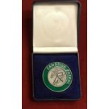 British Army Cambrian Patrol Silver Medal in box of issue with 53rd Welsh Divisional sign on the