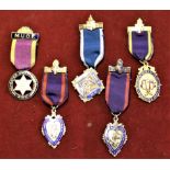 Independent Order of Oddfellows Manchester Unity Society Medals (5) dating between 1950-1980 (