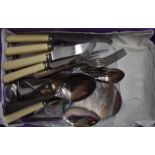 Silver Plate Cutlery including six spoons, six knives, six forks, six tea spoons etc. A good box
