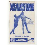 Wealdstone Football club 1974-75 League and Cup matches, Home (15) one autographed Uxbridge