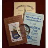 Norwich Union Life Insurance Society leaflets and paperweight including: Memoranda of Household