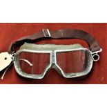 Russian Cold War era 1938 Pattern Pilot Goggles, dated 1961 and in good condition.