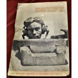 British WWII Booklet 'The Battle of Egypt' prepared for the War Office 1943 8" - 9" tall; 32