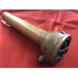 British WWII brass Divers torch by Oldham and Sons of Denton, Manchester Tires T.P.I. The body is in