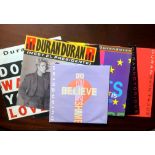 DURAN DURAN MAXI-SINGLES COLLECTION. A COLLECTION OF SIX ORIGINAL PRESSING TWELVE-INCH SINGLES AND