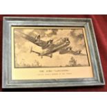 The Avro "Lancaster" Fastest Heavy Bomber in the World, an original Etchmaster copper plate of the