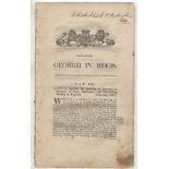 Norwich History of Licensing by Justices of the Peace relating to the sale of Liquor 1828 - 'An