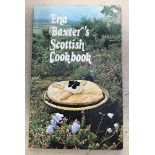 Signed Ena Baxter's Scottish Cookbook "with good wishes Ena Baxter" paperback 1976