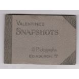 Edinburgh vintage set of 12 photographs in small album (Set A) pub Valentine's snapshots