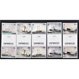 Alderney 1987 Shipwrecks S.G. A32-A36 used mint set in gutter pairs. Cat £24.30