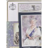 1999 Queen Elizabeth the Queen Mother's Century - large formal postcard IOM post folder containing