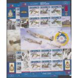 Isle of Man 2010 70th Anniv of Battle of Britain S.G. 1584-1589 u/m sets in sheetlets of 12