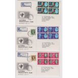 Great Britain 1962 (14 Nov) National Productivity Year - Phosphor set of FDC's, blocks of four on