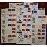 Great Britain 1965 Commonwealth Arts Festival, good range of non-phosphor FDC's, includes London FDI