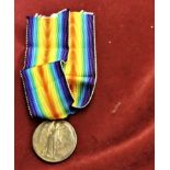 British WWI Victory Medal to: 39990 Pte. J.W. Dean., Manchester Regiment