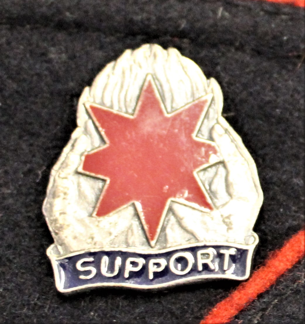 French 1970's Officers Army/Foreign Legion Garrison Side Cap with American Vietnam War era "Support" - Image 2 of 2