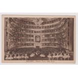 Italy Milano magnificent interior view of "Interno Teatro della Scala" a full house with ballerinas.