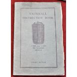 1920s Vauxhall Instruction Booklet for '12 H.P. and 14 H.P. Six Cylinder Models.' Second Edition,