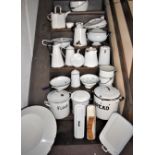 Enamelware - An original collection of vintage Dishes, Jugs, Bowls, Kettles and Pans. Excellent