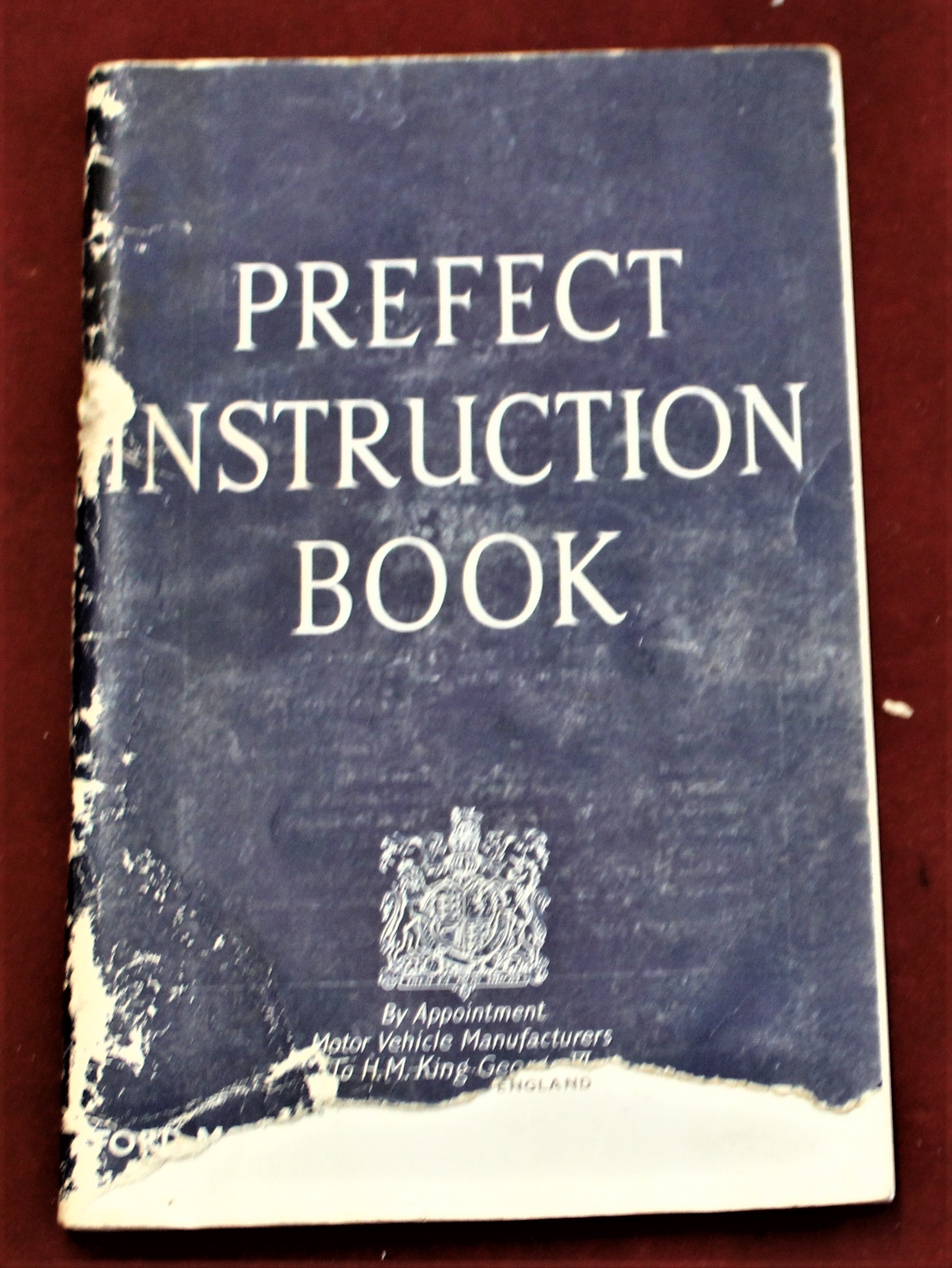 1952 Ford Prefect Booklet, cover has some damage but the text is in good condition.