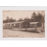 Great Britain WWI Witley Camp Post Office Postcard unused, some foxing, and 1917 FPO Reg env