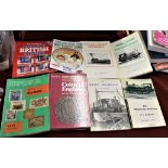 A selection of (7) reference books including: The Selsey Tramways, The Rhymney Railway, The Cawood