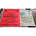 Aviation History pair of Wallis Autogyro air show posters 280mm x 420mm Essex showground St. John'