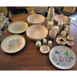 Poole Pottery - a collection of 1960s Poole Pottery, (21) pieces including Bowls, plates, vases,